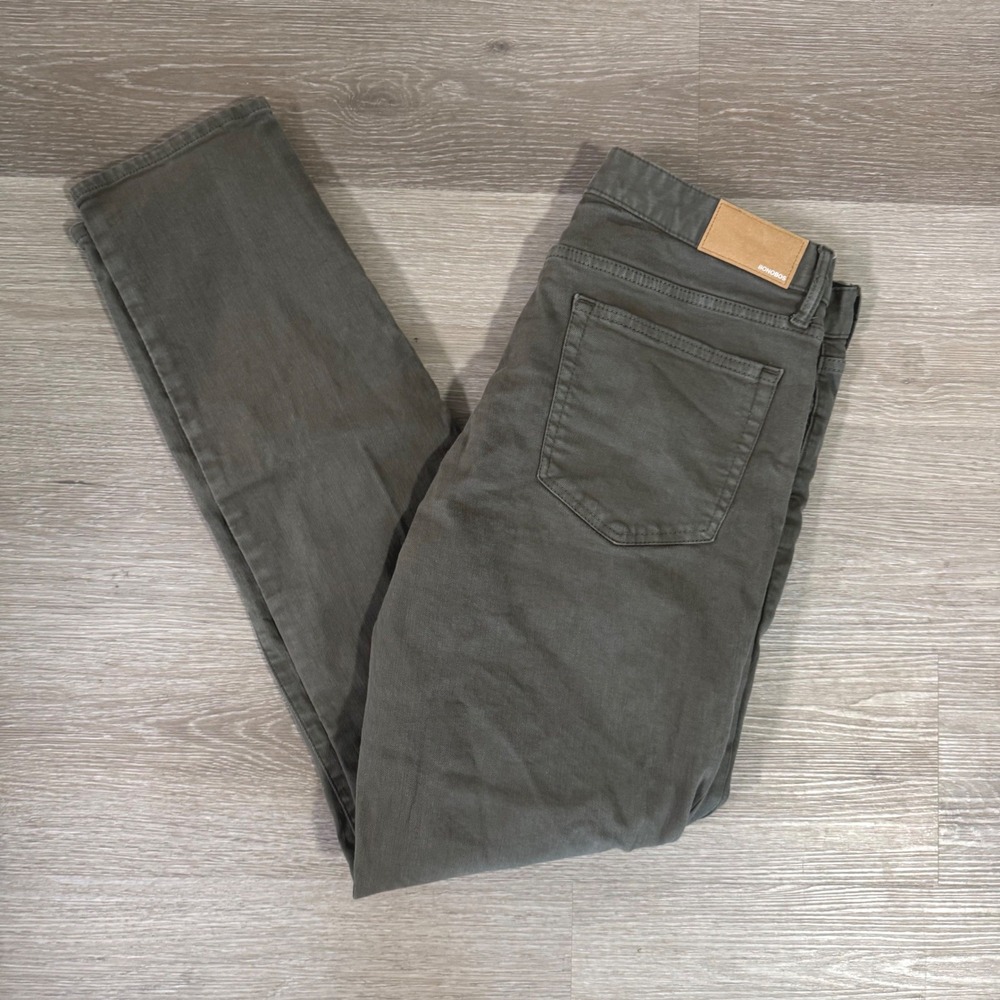 Bonobos Pants Mens 36x34 Olive Green Slim Taper BDB05261V
